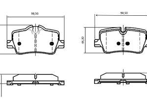 PASTILHA:BMW SERIE 3 19/,,TRAS CERAMICA