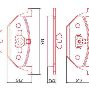 PASTILHA:GOLF/A3 1,6/1,8 96/,,POLO/VIRTUS 18/,,DIANT,CERAMICA